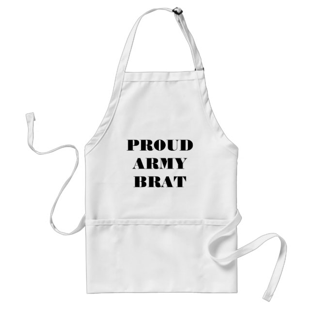 Apron Proud Army Brat (Front)