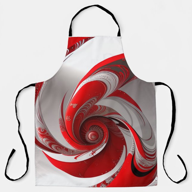 Apron/Red Swirl/LRG/All-Over Print Apron (Front)