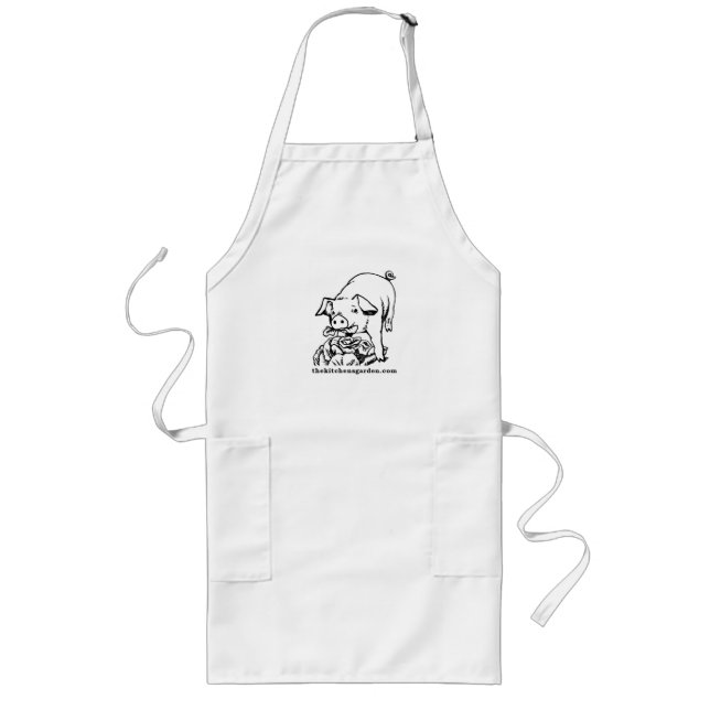 Apron. Sheila. The Kitchens Garden Dot Com. Long Apron (Front)