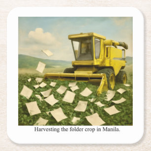 Apron Square Paper Coaster