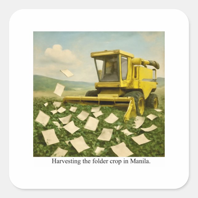 Apron Square Sticker (Front)