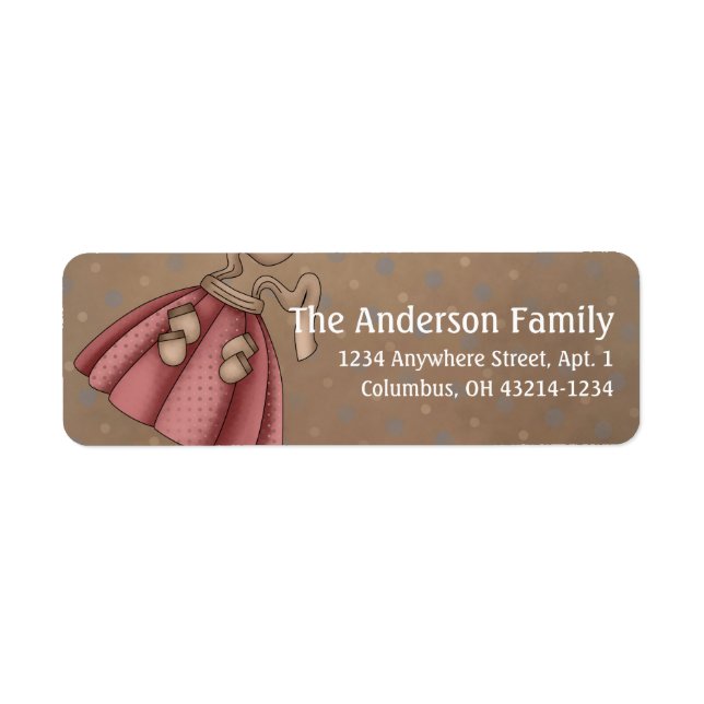 Apron Strings Apron d1 Cooking Address Labels (Front)