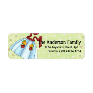 Apron Strings Apron d6 Cooking Address Labels