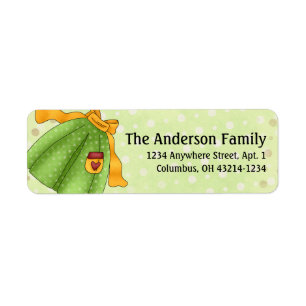 Apron Strings Apron d7 Cooking Address Labels