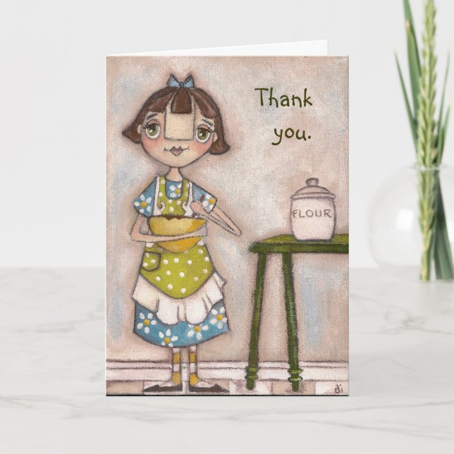 Apron Strings -  Greeting Card (Front)
