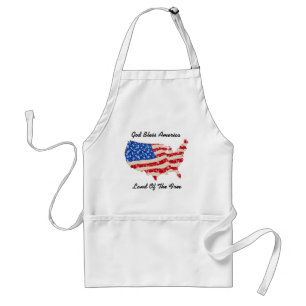 Apron USA Flag God Bless America