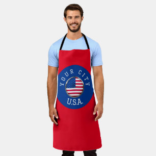Apron - USA Personalised - Add your City Name