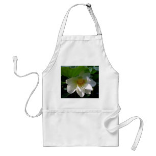 Apron with delicate white Lotus Flower