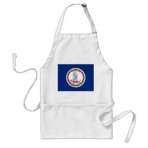 Apron with Flag of Virginia, U.S.A.