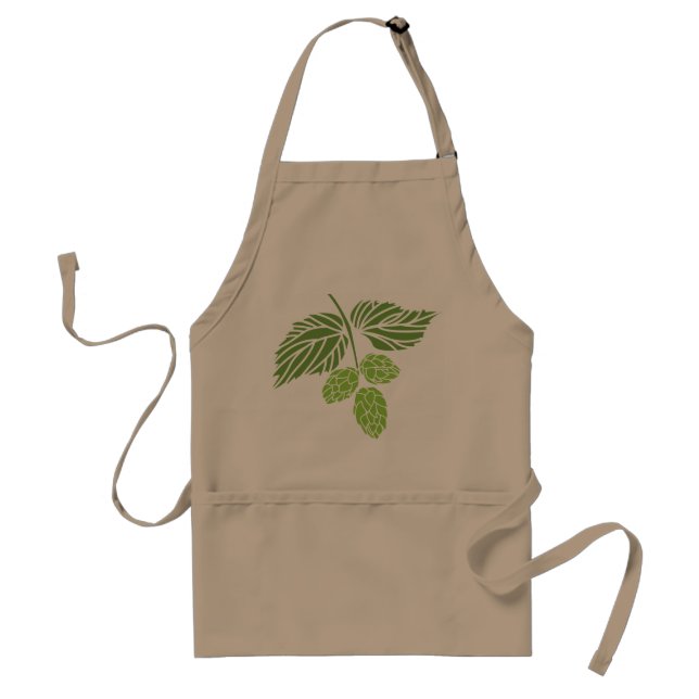 Apron with Hops, homebrew gift (Front)
