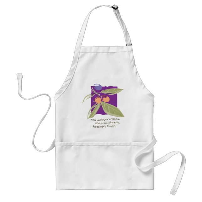 Apron with Olive Graphic (Front)