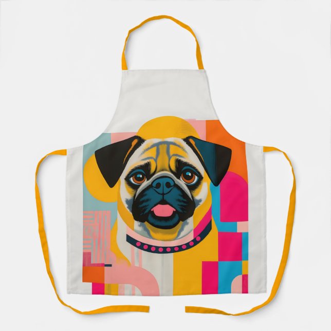 Apron with Pug (Front)