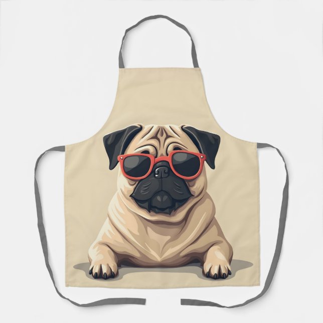 Apron with Pug (Front)