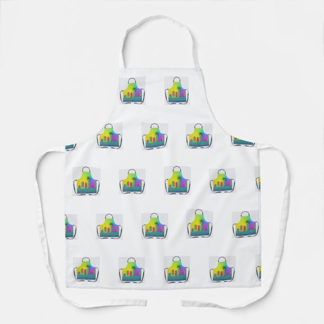 Aprons Repeat Apron White Straps (Front)