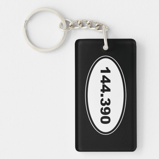 APRS Frequency 144.390 Amateur Ham Radio Key Ring (Front)