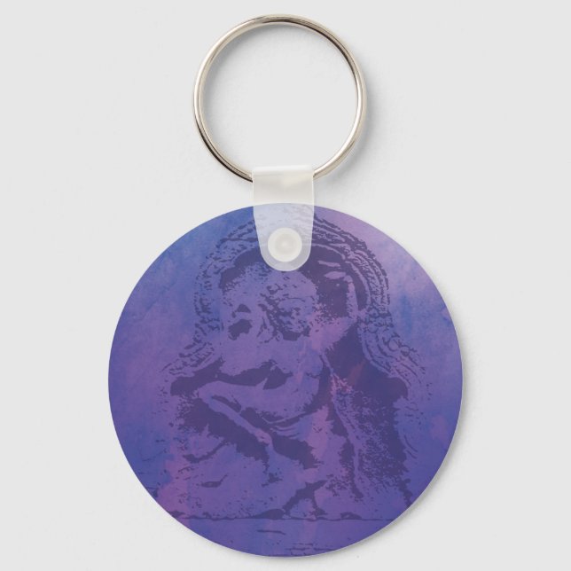 Apsara Purple Key Ring (Front)