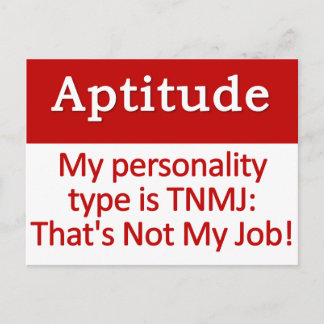 Aptitude postcard