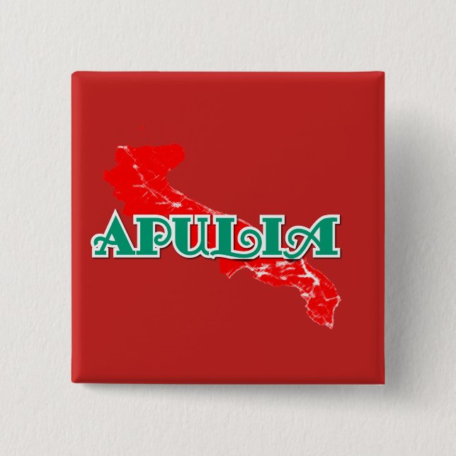 Apulia 15 Cm Square Badge (Front)