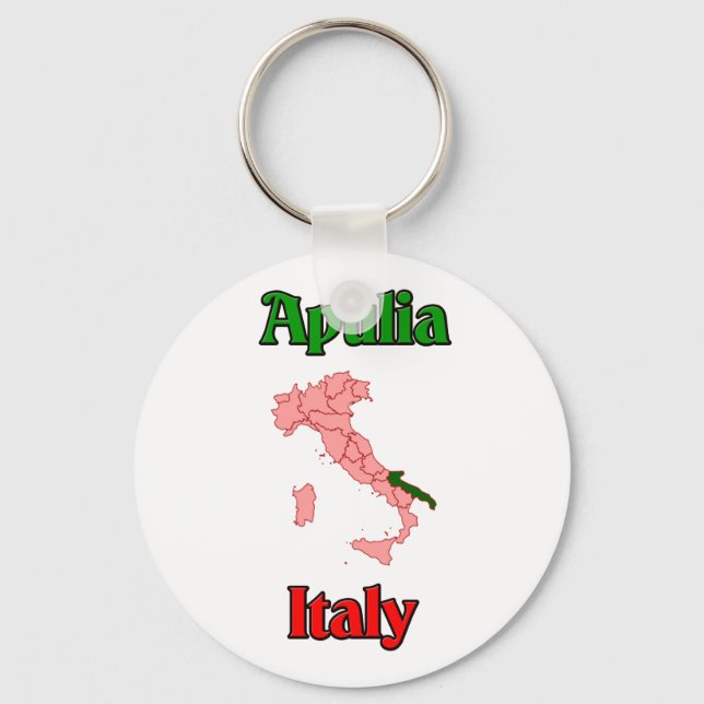 Apulia Italy Key Ring (Front)