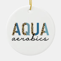 Aqua Aerobics Cheetah Print Typography
