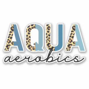 Aqua Aerobics Cheetah print Water aerobics gifts