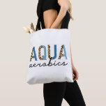Aqua Aerobics Cheetah print Water aerobics gifts Tote Bag<br><div class="desc">Aqua Aerobics Cheetah print Water aerobics gifts</div>