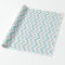 Aqua and grey chevron pattern