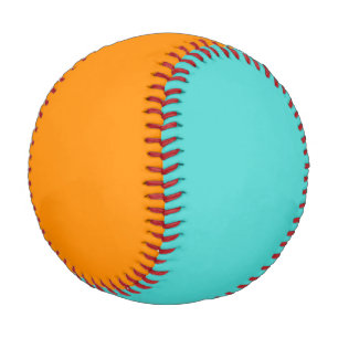 Aqua and Orange Baseball