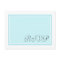 Aqua and Teal Wedding RSVP Postcards
