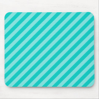 Aqua and Turquoise Stripes Mouse Mat