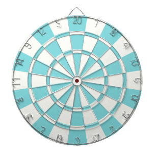 Aqua And White Dartboard