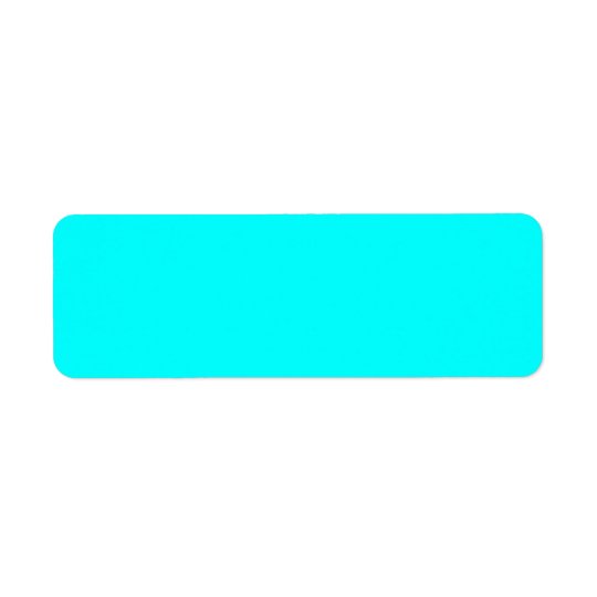 Aqua Avery Label Return Address Label