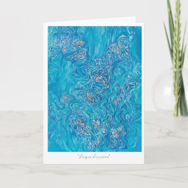 'Aqua Azzurro' Card (Front)