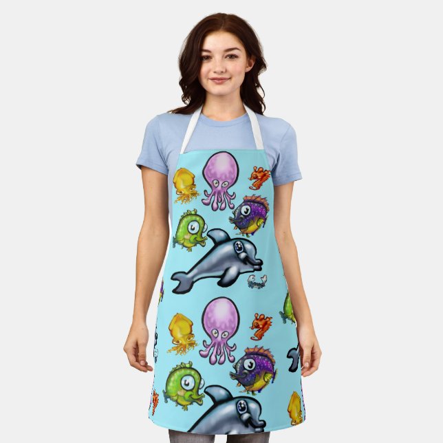 Aqua Babies Apron (Worn)