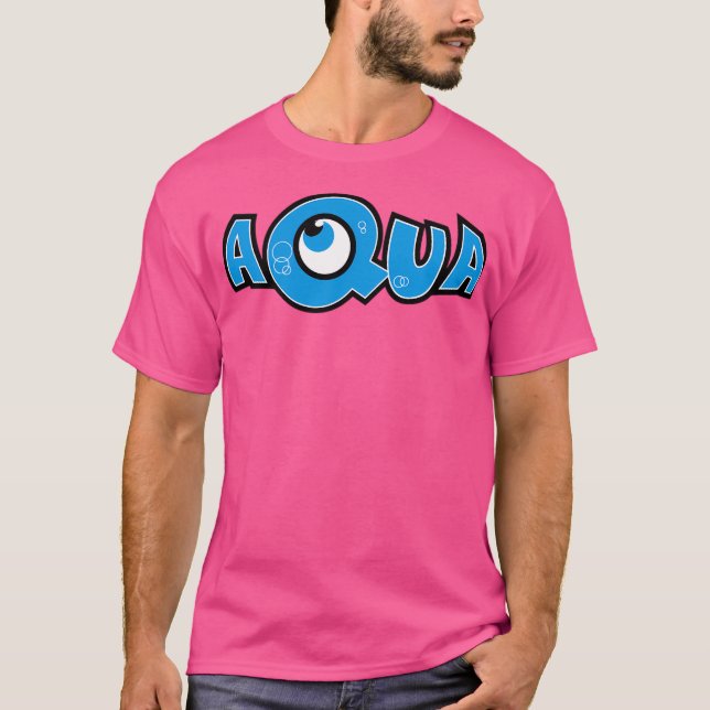Aqua - Band Logo T-Shirt (Front)