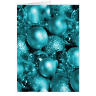 Aqua Baubles Christmas