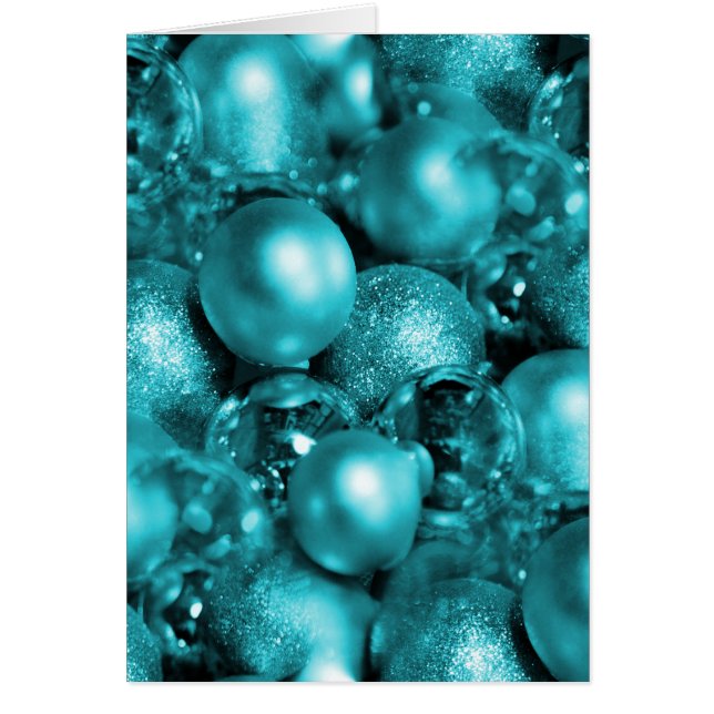 Aqua Baubles Christmas (Front)