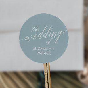 Aqua Beach Coordinate Wedding Envelope Seals