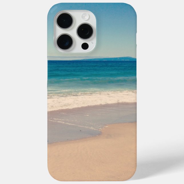 Aqua Beach Scene Photo Case-Mate iPhone Case (Back)