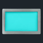 Aqua Belt Buckle<br><div class="desc">Aqua. Solid Colour Tone. HEX CODE #00FFFF,  R:0,  G:255,  B:255 Like a Gift. Sweet Souvenir or Creative Present. 🎁 👍 😍 😊 ✨</div>