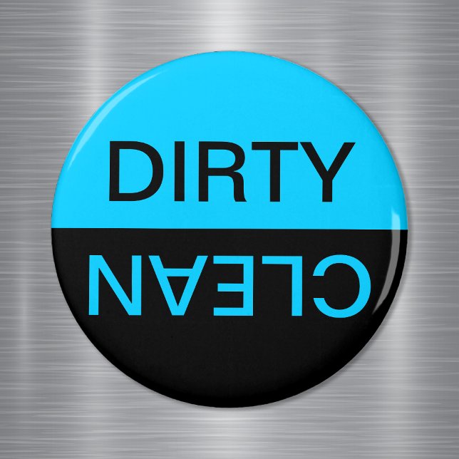 Aqua Black Dirty Clean Magnet (Creator Uploaded)