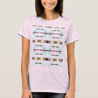 Aqua Black Plum Yellow Vertical Southwest-inspired