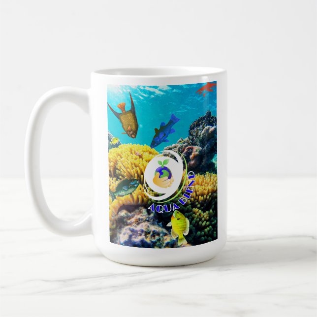 Aqua Blend Coffee Mug (Left)