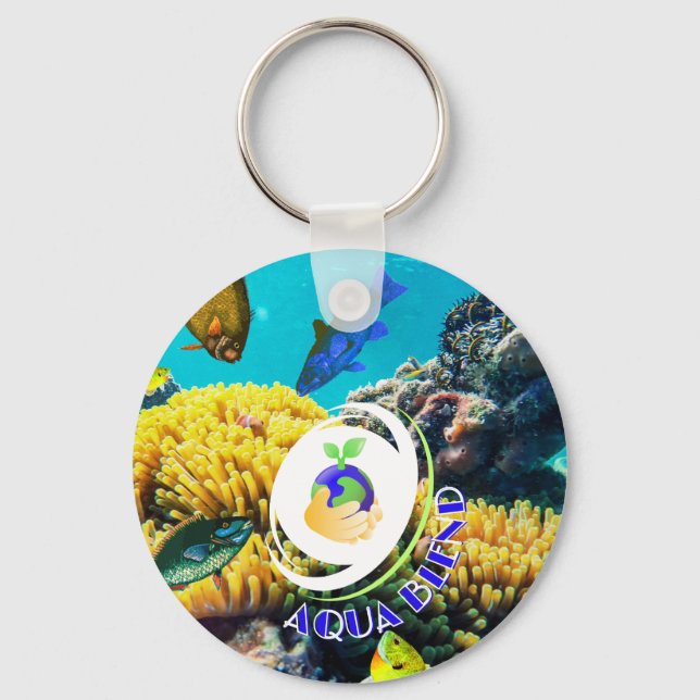 Aqua Blend Key Ring (Front)