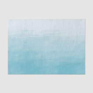 Aqua Bliss Watercolor Ombre Tissue Paper