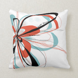 Aqua Bloom Pillow