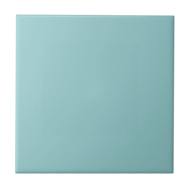Aqua Blue Accent Tile (Front)