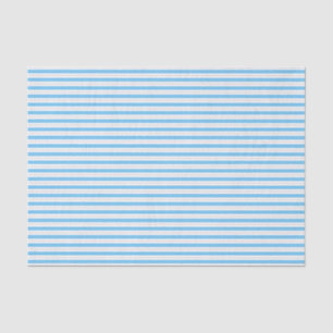 Aqua Blue and Grey Striped Tissue Paper