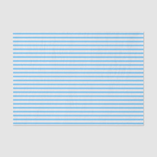 Aqua Blue and Grey Striped Tissue Paper
