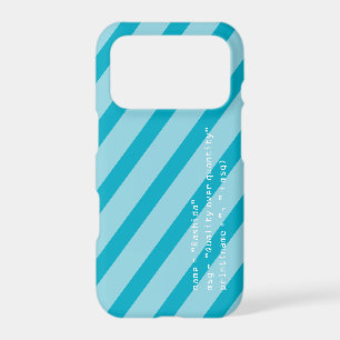 Aqua Blue and White Message in Computer Code